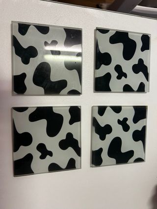4 Posavasos diseño vaca