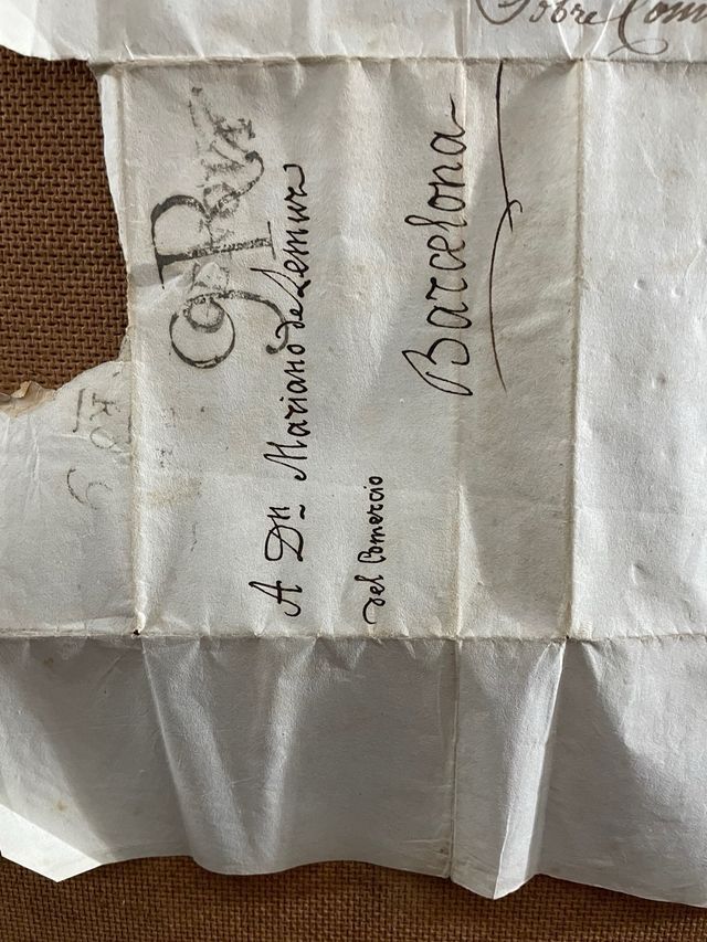 Carta comercial 1816 - Genova