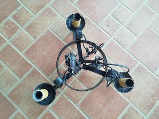 Lampara forja 3 luces