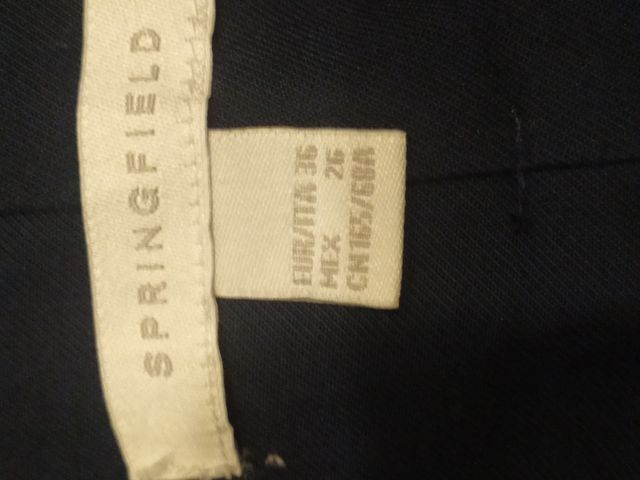 Pantalón azul marino c/cinturón