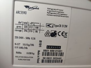 Nevera Whirlpool - Blanco