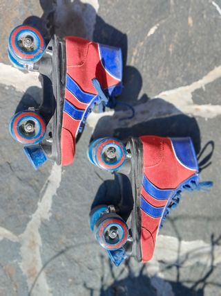Patines retro niño - Rojo y Azul