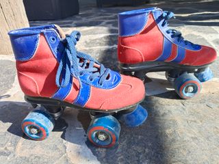 Patines retro niño - Rojo y Azul