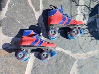 Patines retro niño - Rojo y Azul