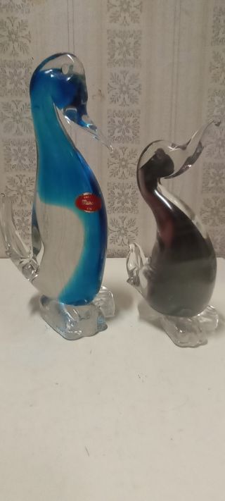 i Vetro Murano Set N°6 coppia pinguini Perfetti