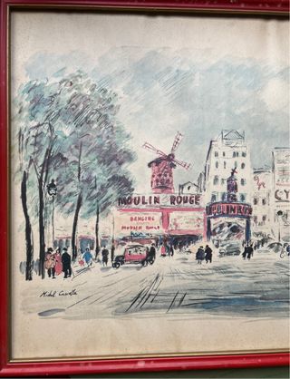 Cuadro antiguo Moulin Rouge