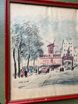 Cuadro antiguo Moulin Rouge