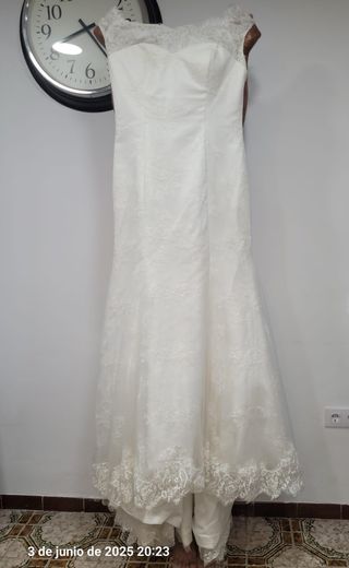 Vestido novia talla ×l sin usar