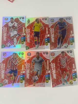 5 Cromos Panini Impacto XL