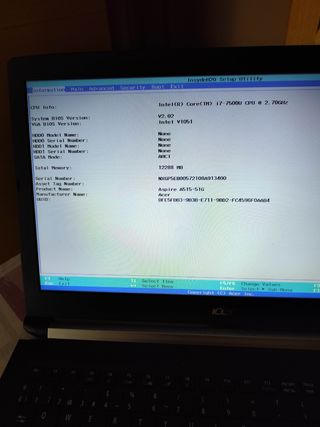 Portátil Acer Aspire 5 Intel i7  7°generación 