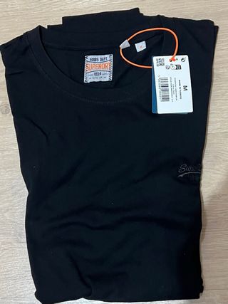 Superdry - camiseta negra M sin mangas