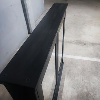 Armario baño negro 2 puertas
