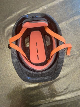 Casco bici bimba rosa-arancio