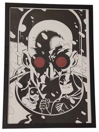 Dibujo a tinta Batman Serie Animada