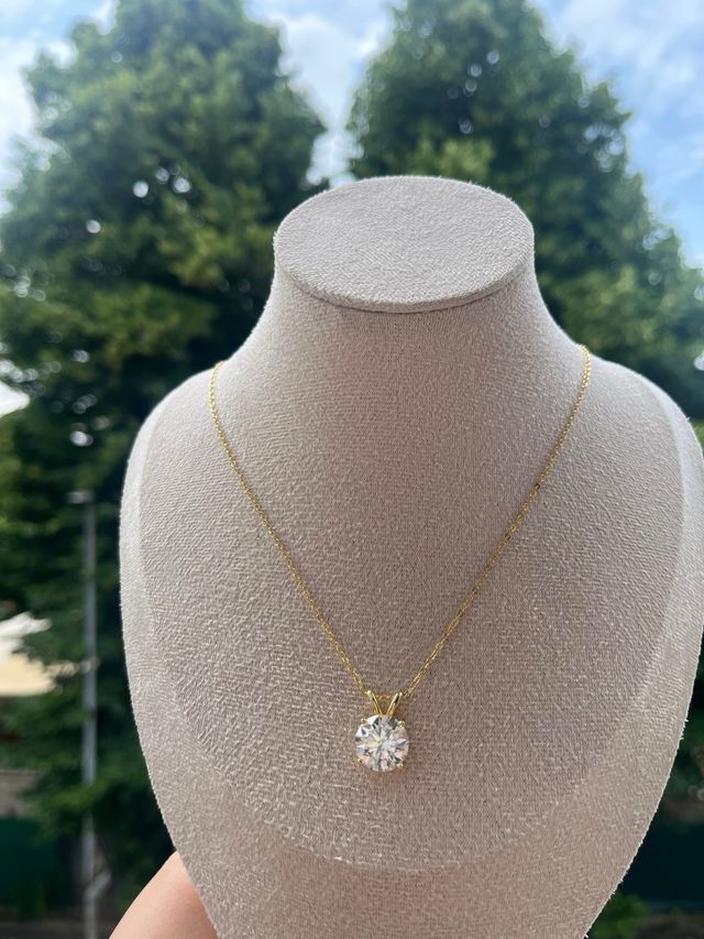 Collana diamante Moissanite