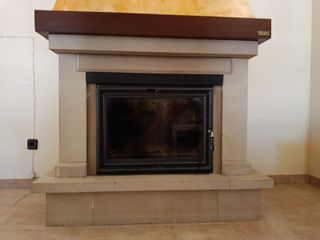 Chimenea Hergom - Beige y marrón