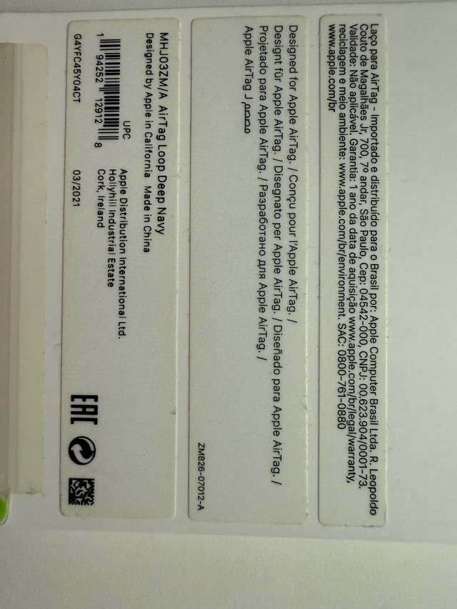 Laccetto AirTag Apple - Blu Notte