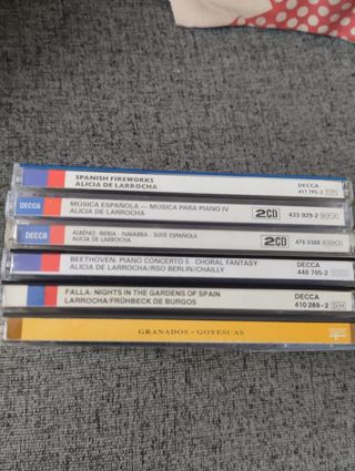 8CD A. de LARROCHA Lote Música Española Decca