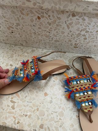 Sandalias planas sfera