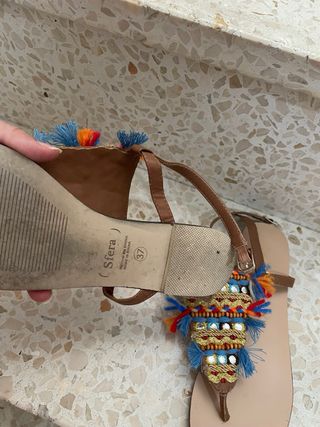 Sandalias planas sfera