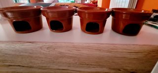 Set 4 Ciotole Bagnacauda Terracotta