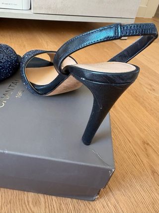 Sandali Chantal glitter blu