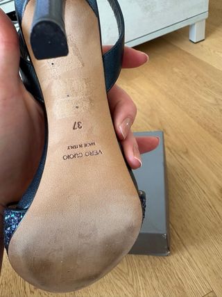 Sandali Chantal glitter blu