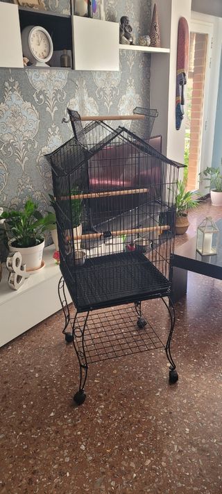 Jaula pajaros grande desmontable