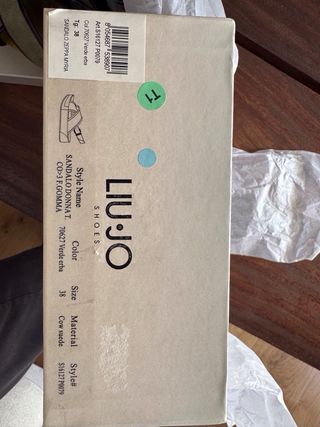 Sandalias Liu Jo - cuña -  color negro y amarillo.