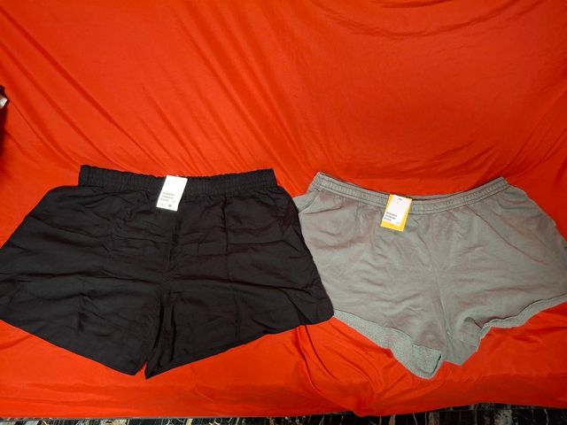 Shorts nuevos - Negro y Gris - Talla M