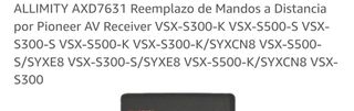 Mando amplificador PIONEER 