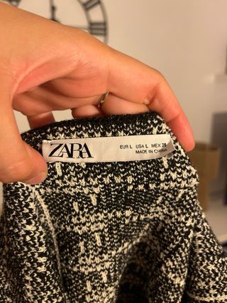 Top negro toques plateados