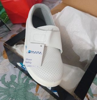 Zapatos de seguridad Viana blancos Antideslizante