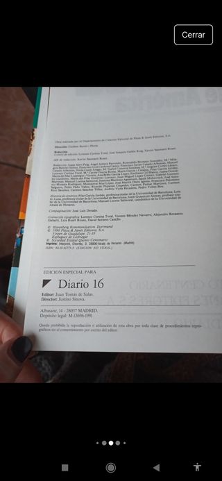 Libro "Crónica de América" Diario 16