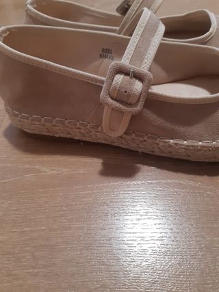 Bailarinas esparto Ideal Shoes T.40 beige