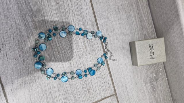 Collar azul y plata - Joyería