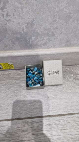 Collar azul y plata - Joyería
