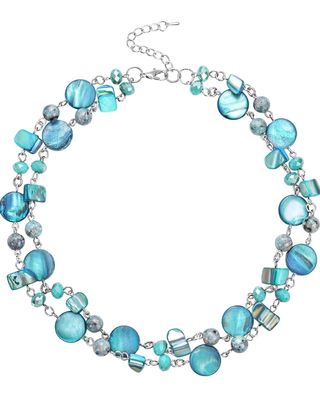 Collar azul y plata - Joyería