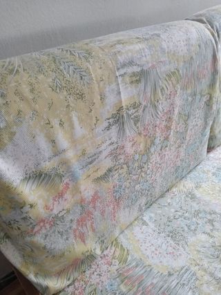Colchón 90cm y Sofá cama vintage - beige, multicol