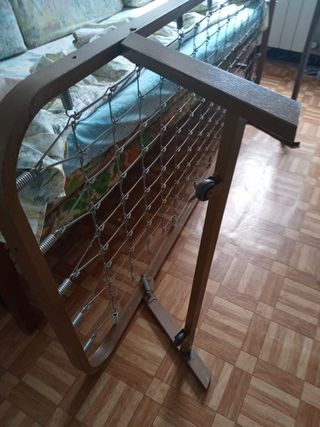 Colchón 90cm y Sofá cama vintage - beige, multicol