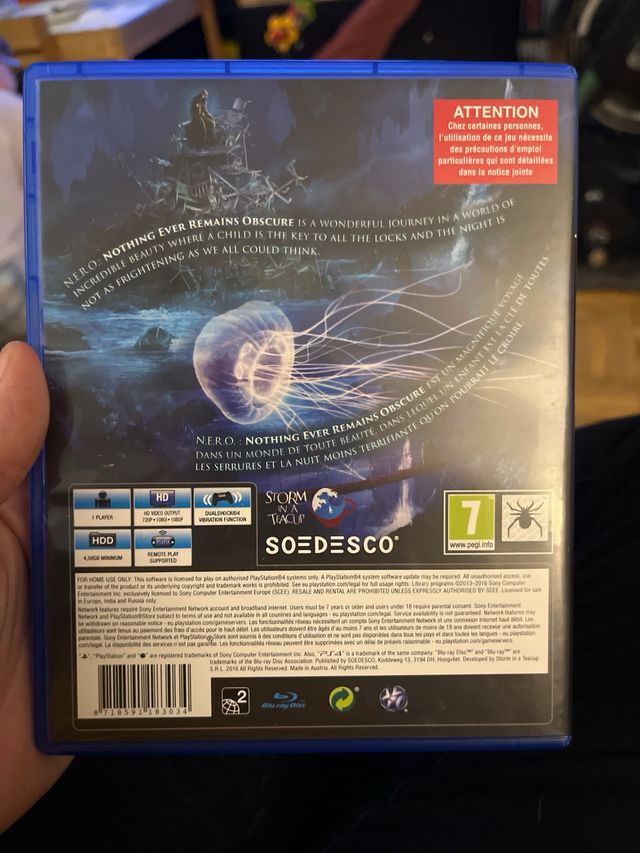 Nero PS4 (PlayStation 4) - Aventura