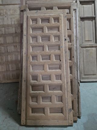 Puertas antiguas roble castellano