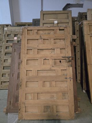 Puertas antiguas roble castellano