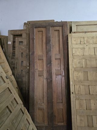 Puertas antiguas roble castellano