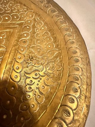 Plato Árabe antiguo  Dorado - 18cm
