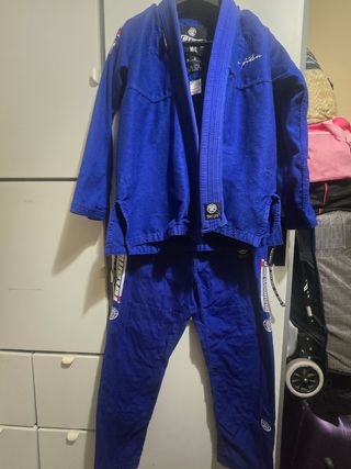 Kimono Jiu Jitsu Tatami azul talla:M4 kids