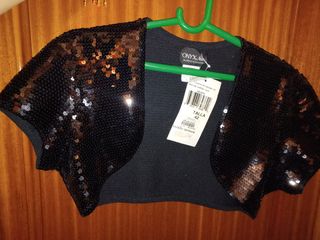 Chaqueta torera negra de lentejuelas, sin estrenar