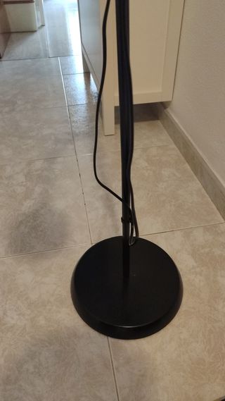 Lampara de pie con luz auxiliar