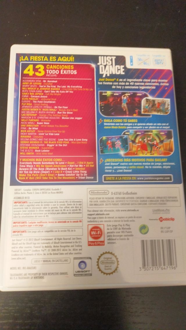 Juego Wii - Just Dance 4 - 43 éxitos