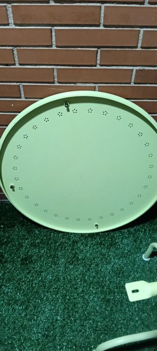 Mesa terraza Ikea metalica verde